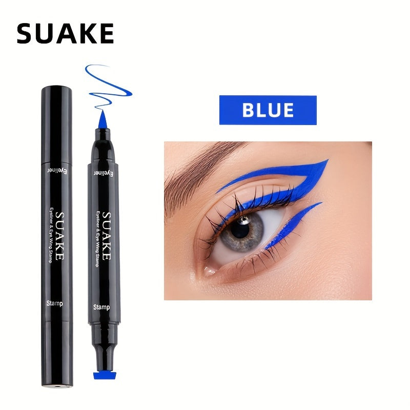 Eyeline Girl Waterproof Double-Head Pen Black Smudge-Proof Long-Lasting