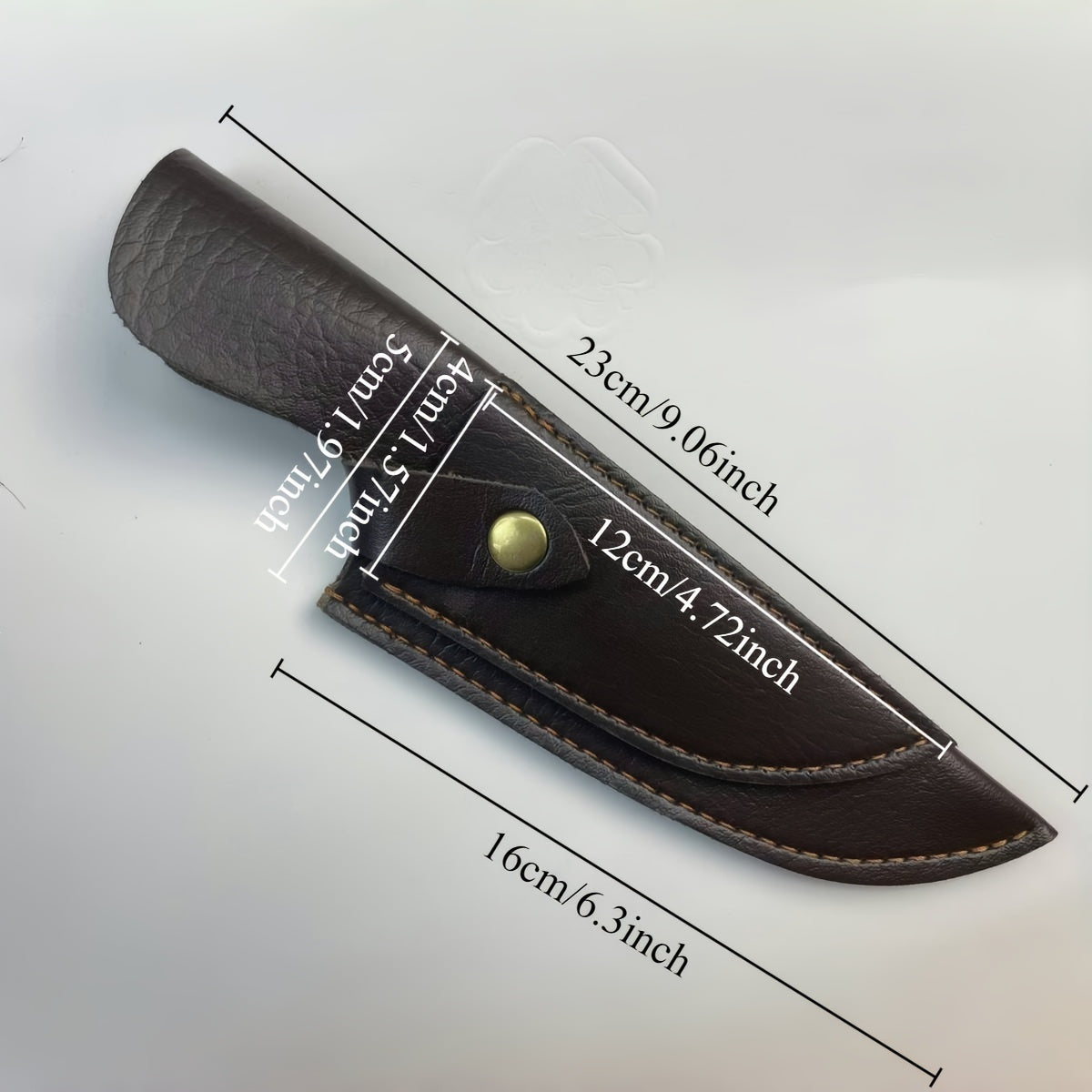 Durable Faux Leather Knife Sheath 2-in-1 with Protective Cover for Camping and Cooking