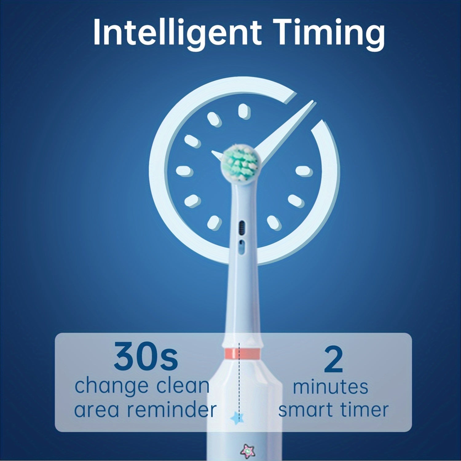 Children Electric Toothbrush Over 3 Years Old with 4 Brush Heads and USB-C Charging