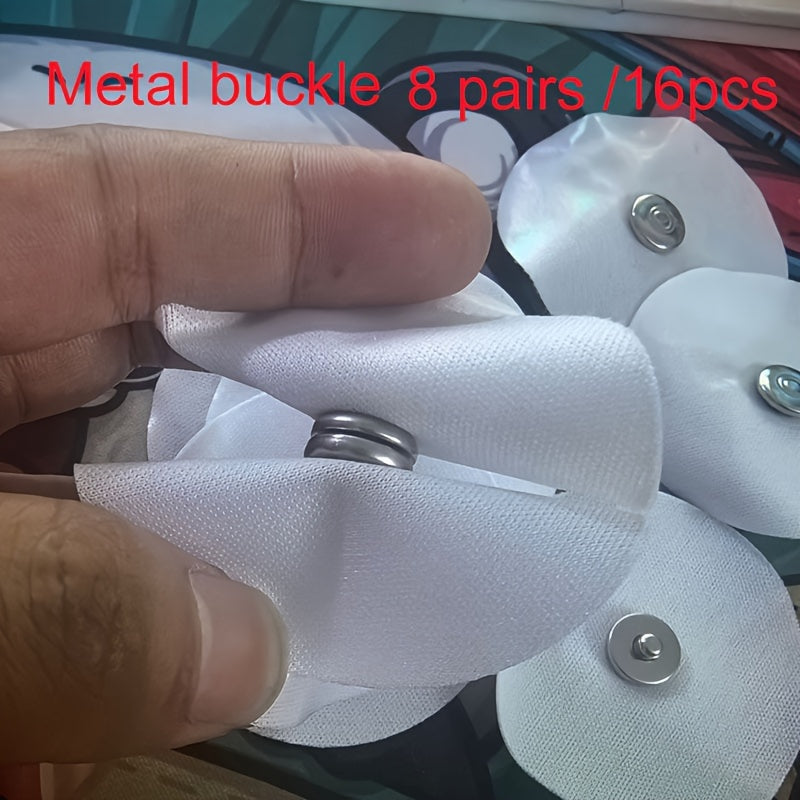 Duvet Clips Set of 16 White Sheet Fasteners Easy to Install and Secure