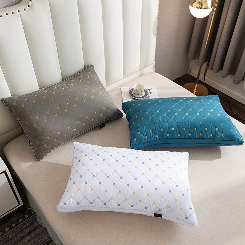 Cervical Support Pillow for Side and Back Sleepers Down Alternative Breathable Fluffy Bed Pillow