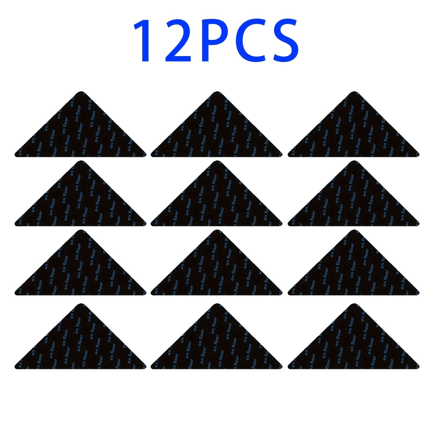 4/8/12 Piece Large Washable Anti-Slip Carpet Mats for Hardwood Floors