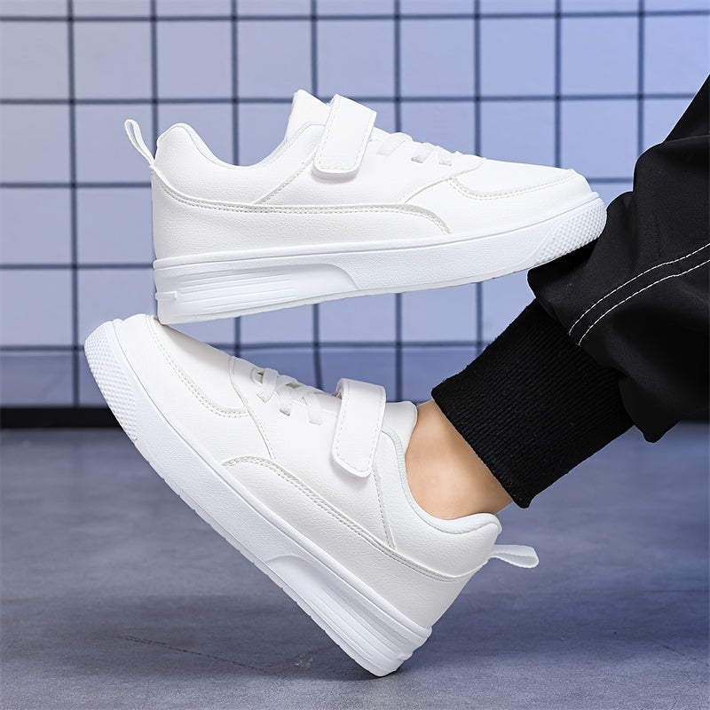 Girls' All-Season Casual Sports Sneakers with Microfiber Leather and EVA Sole