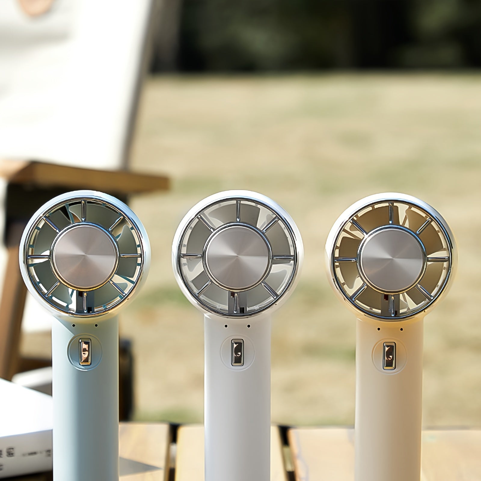 Портативный ручной вентилятор с охлаждающим компрессом из льда, USB-заряжаемый, носимый для использования внутри и снаружи