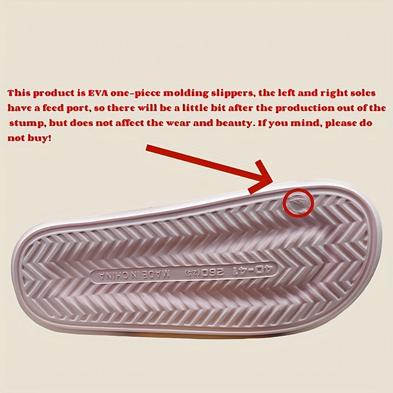 Women's EVA Slide Sandals Open Toe Non-Slip Casual Beach Flip-Flops