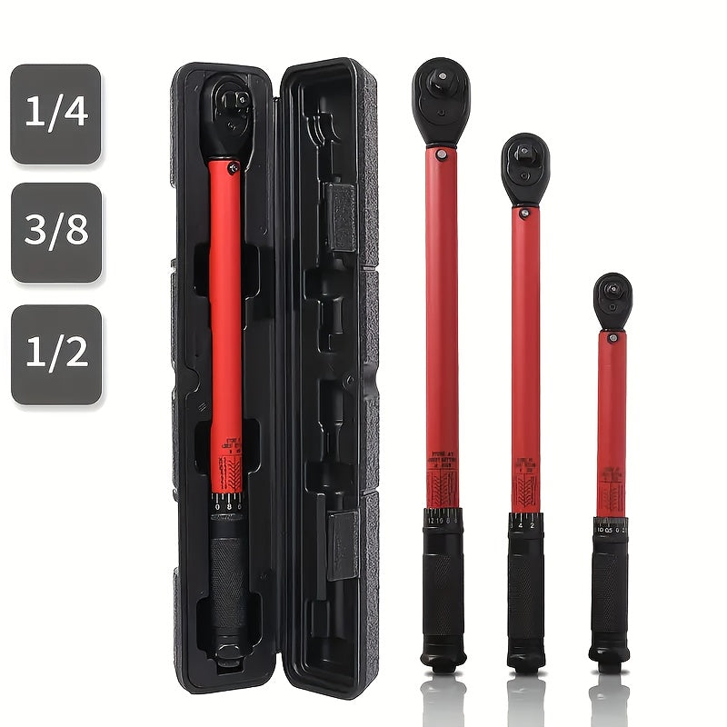 Adjustable Torque Wrench 72-Tooth Round Tube Auto Repair Ratchet Tool