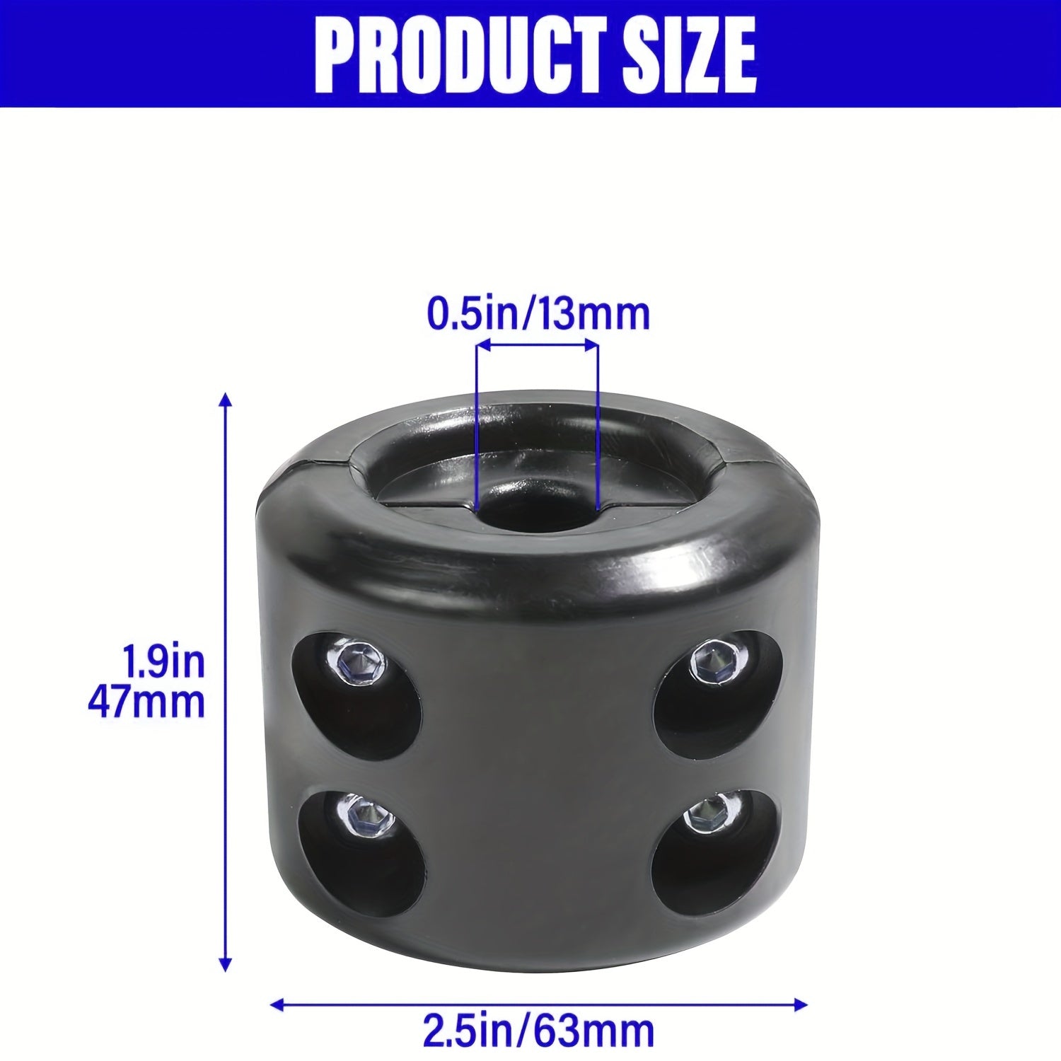 Lateks vintli to'siqni to'xtatuvchi kabellar uchun qulf, zanglamaydigan po'lat vintlar bilan