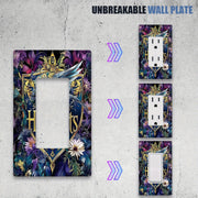 Eagle Emblem Switch Cover for 1-Gang or 2-Gang Switches Gold Accents Easy Install