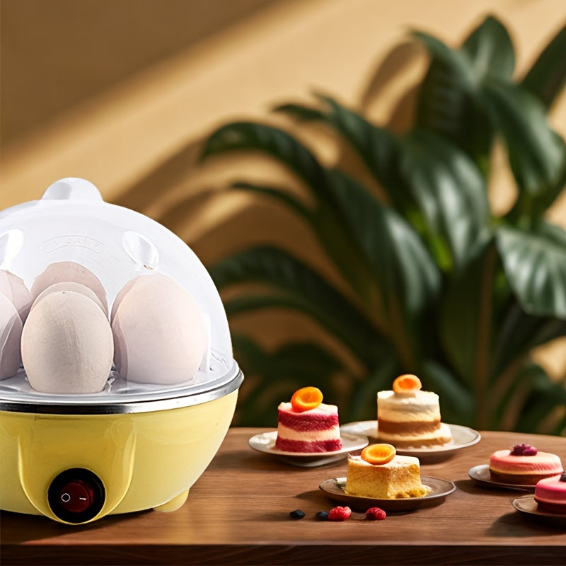 Yevropa Standarti 220V Tuxum Pishirgich vaqti bilan, bug'lash va tuxum qovurish, Mini Elektrik Qovurilgan Pan. Avtomatik Nonushta Mashinasi Quvvat O'chirilishi bilan.