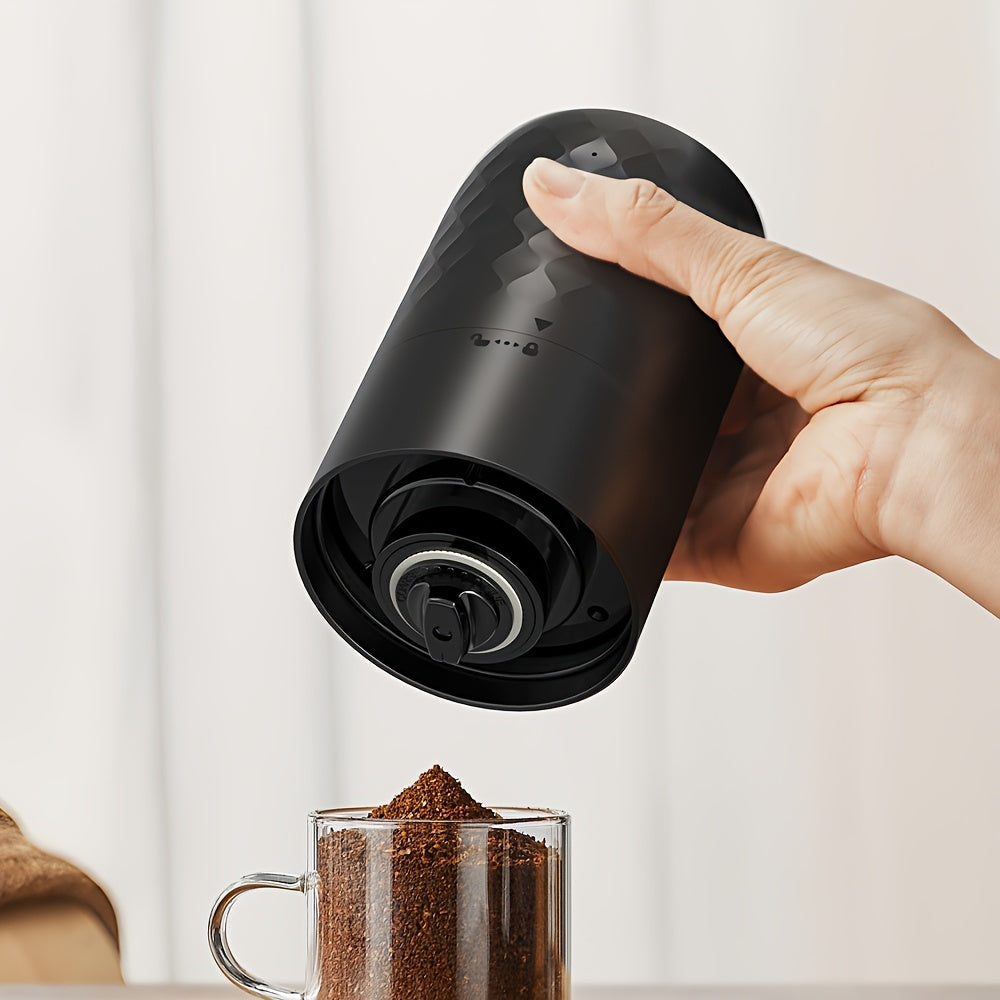 Wireless USB Rechargeable Electric Coffee Grinder Portable Adjustable Food Grade Plastic Cup