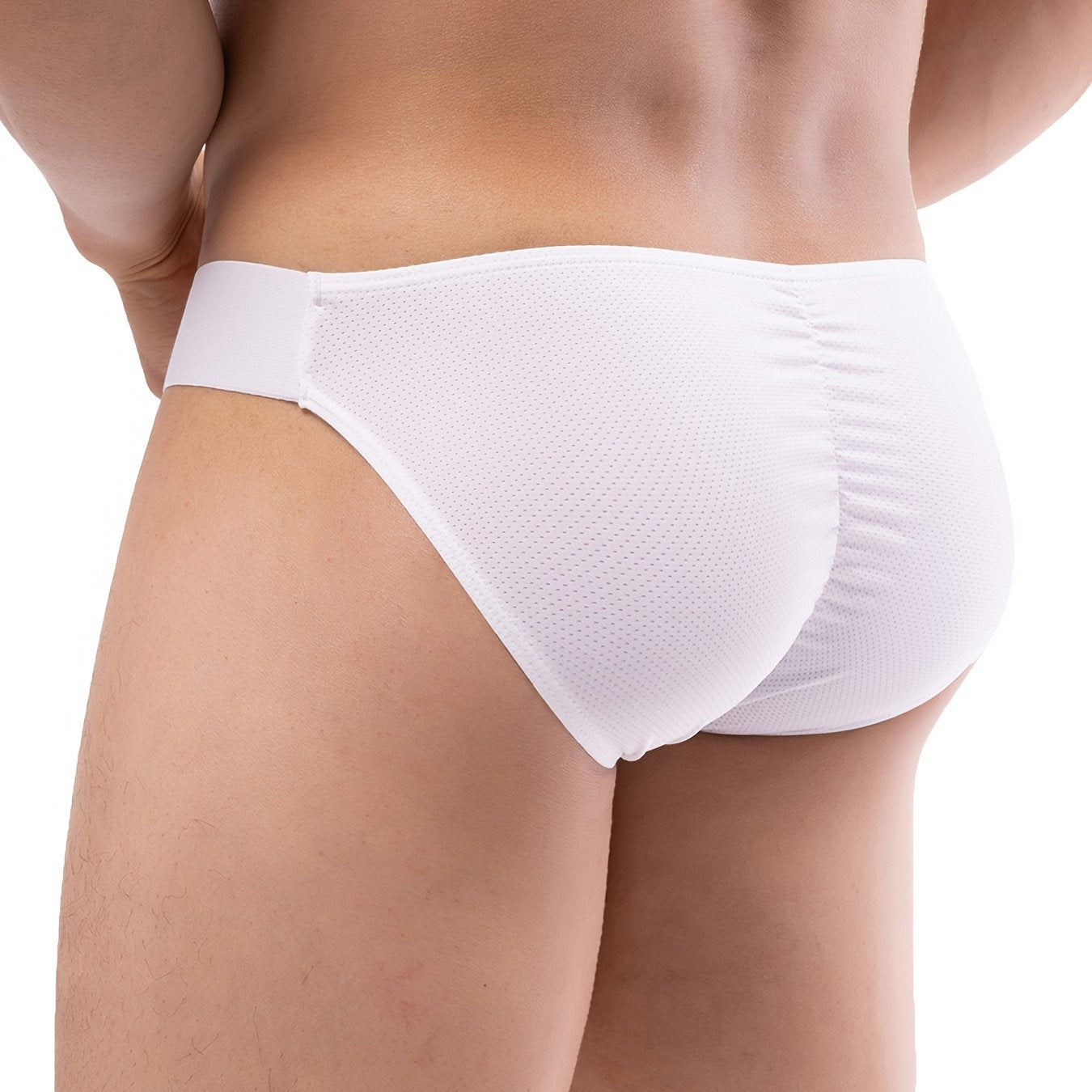 Yoz uchun erkaklar uchun nafas oladigan to'rli ichki kiyim, past belli, bir rangda, o'rtacha cho'ziluvchan, piyoda yurish va ochiq havoda faoliyatlar uchun mos. Naylon to'qilgan matodan tayyorlangan.