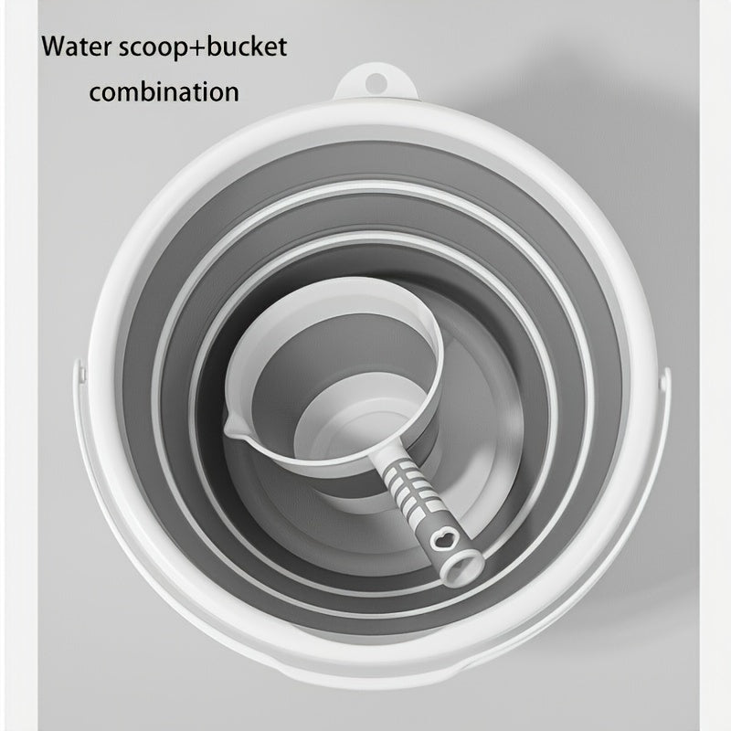 Portable Collapsible Laundry Basket 10L Water Scoop Multi-Purpose Storage