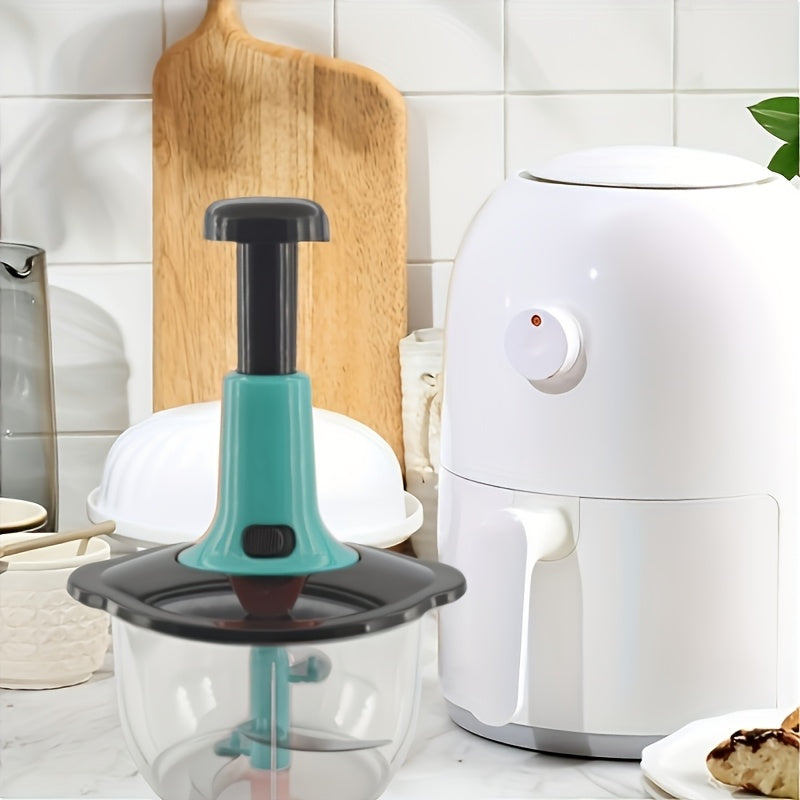 Multifunctional Food Chopper Manual Press for Vegetables Fruits Herbs Pesto