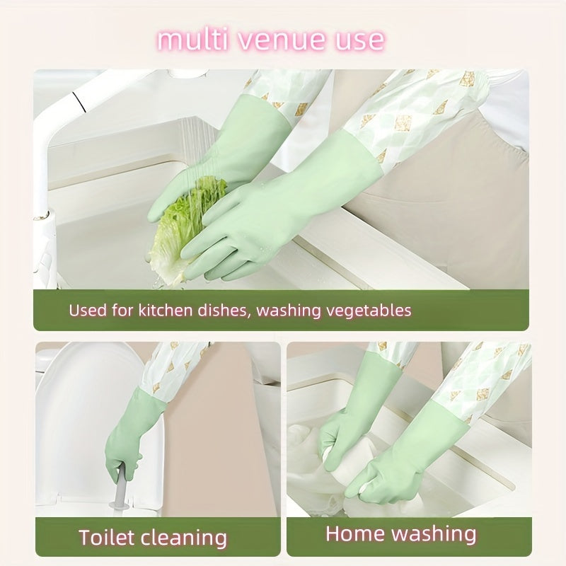 Водонепроницаемые легкие перчатки из ПВХ для уборки кухни и ванной комнаты