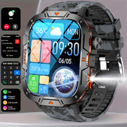 Smartwatch with 4.98cm TFT Display Wireless 5.2 Sleep Detection Music Control Pedometer Calorie Tracker Waterproof IP68