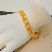 Women’s Heart-Themed Arab Style Copper Charm Bracelet 24K Gold Plated Daily Wear Gift