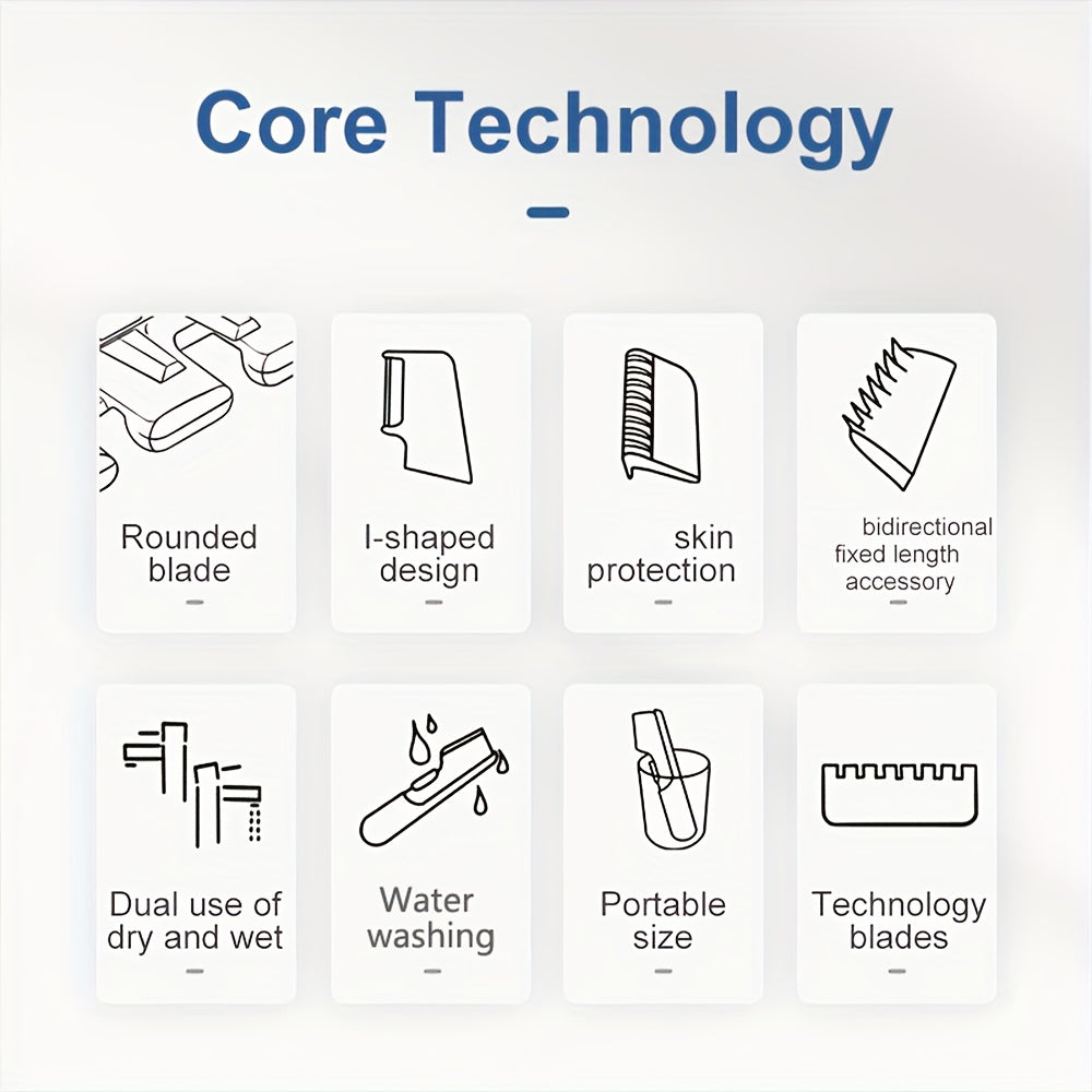Afeitadora eléctrica recortadora para hombres y mujeres, húmedo y seco, acero, afilador, lavable, corporal, alimentada por batería, más de 60 minutos