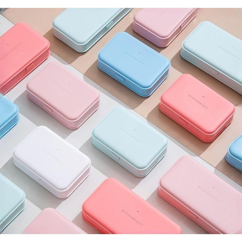 Plastic Storage Container Set for Bed Sheet Clips Pens Masks Jewelry 2 Sizes