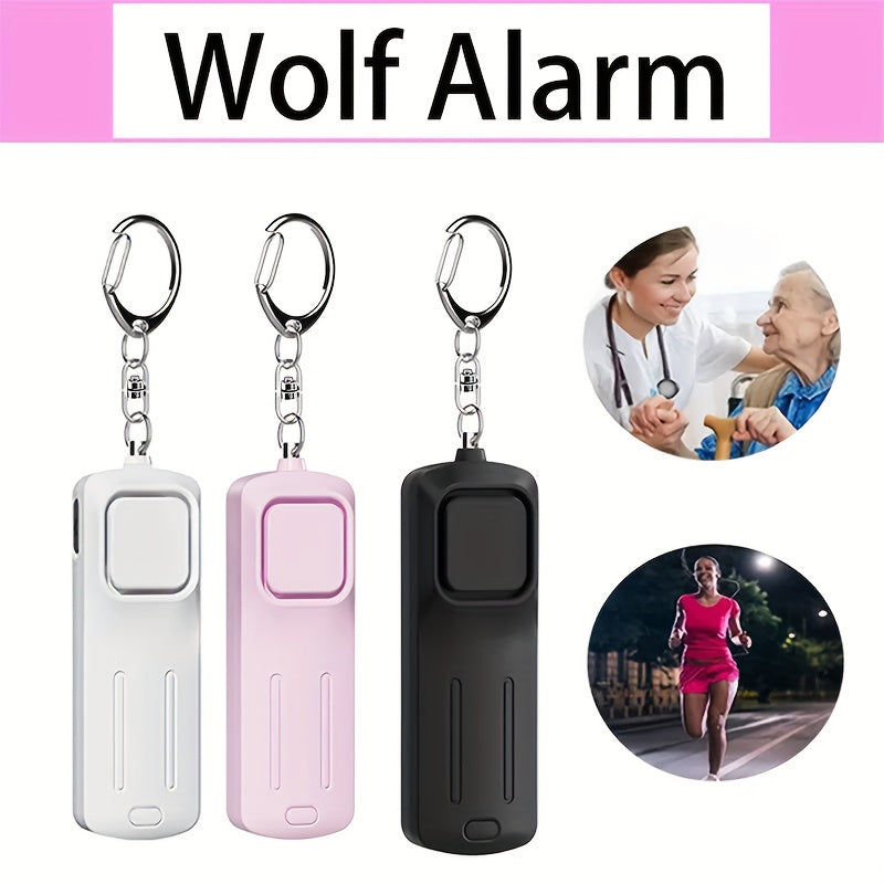 Women's Personal Safety Alarm 130dB Rechargeable USB Charging Compact Emergency Self-Defense Device