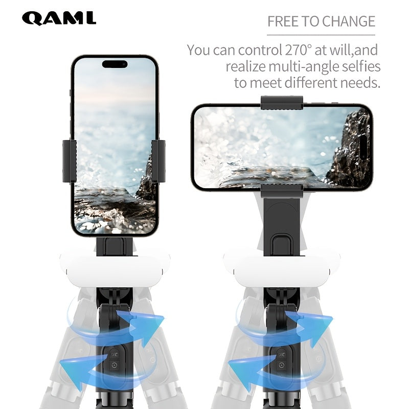 Handheld Gimbal Stabilizer with Selfie Stick Tripod for iPhone Android Wireless Remote USB Charging