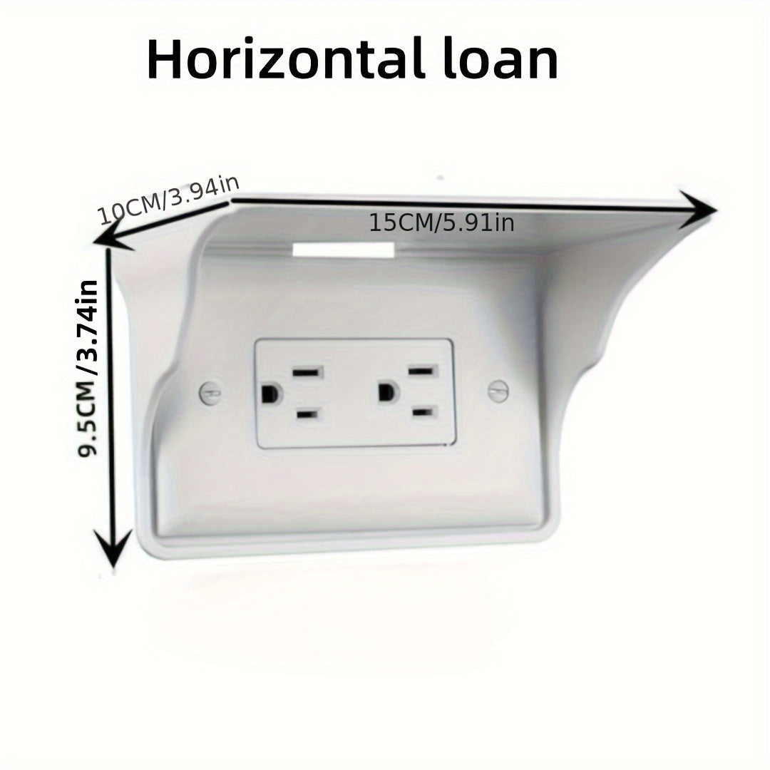 Wall-Mounted Storage Rack for Switch and Electronics Kitchen Household Space-Saving No Drilling