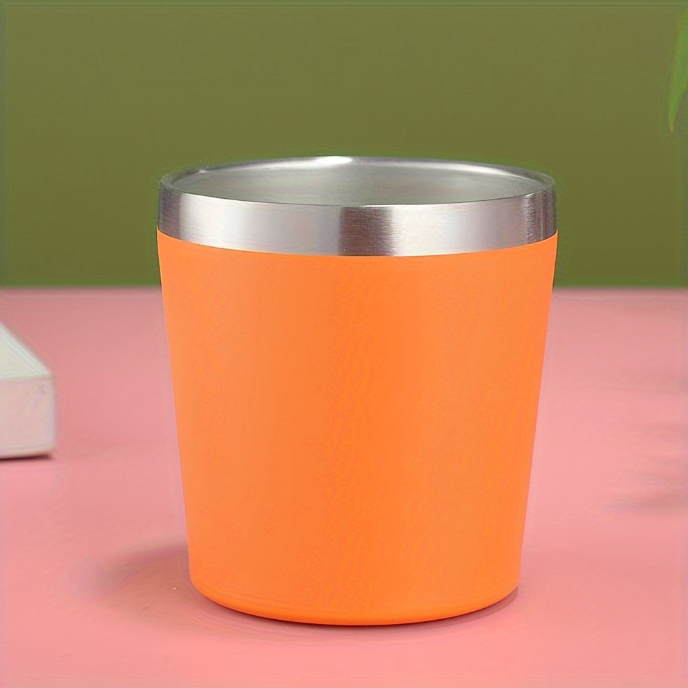Noxud qotishma mini tumbler izolyatsiyalangan qopqoq bilan - 8oz 260ml ikki devorli vakuumli stakan issiq va sovuq ichimliklar uchun - Qo'l bilan yuvish mumkin va qahva va boshqa ichimliklar uchun qayta ishlatiladigan