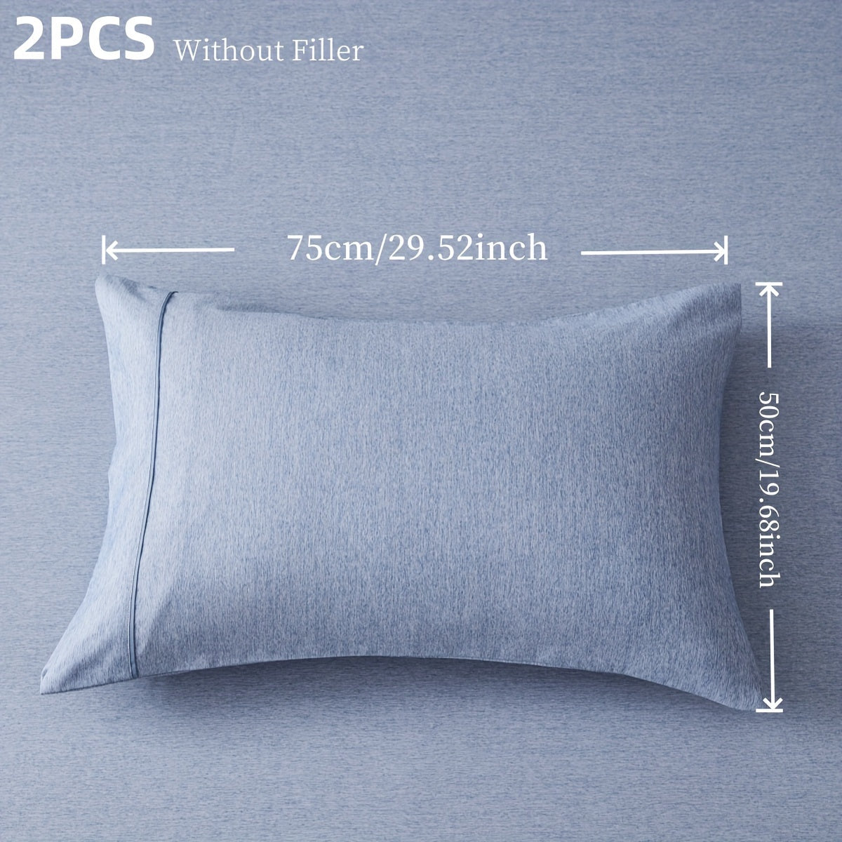 Two Pieces Polyester Flocked Rope Pillowcases Breathable Soft Hotel Quality