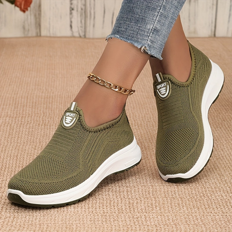 Women’s Casual Slip-On Sneakers Breathable Mesh Lightweight Non-Slip