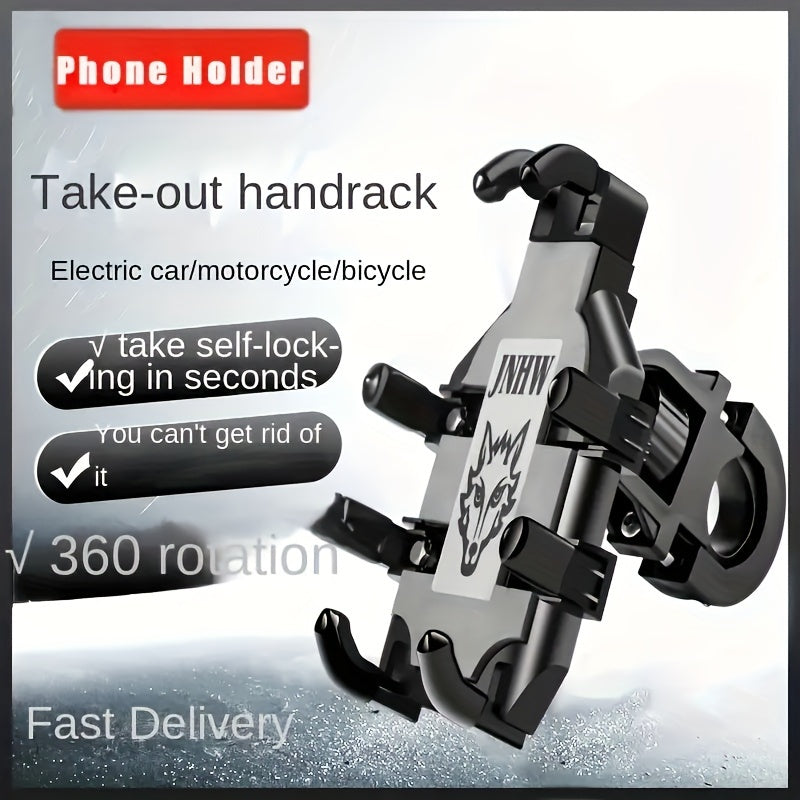Motorcycle Bicycle Phone Holder Universal Adjustable Navigation Bracket