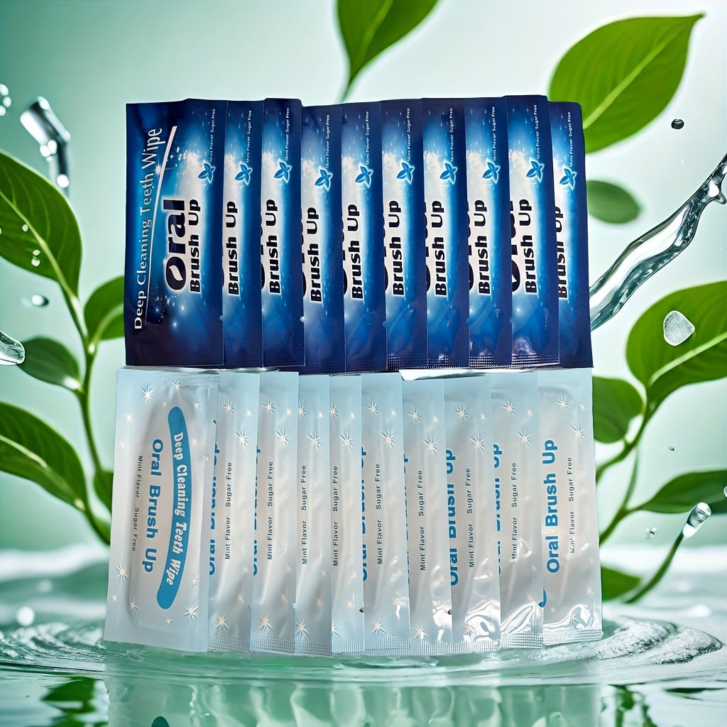 Disposable Finger Tooth Wipes 10 Pack Portable Oral Cleaning Travel Essentials