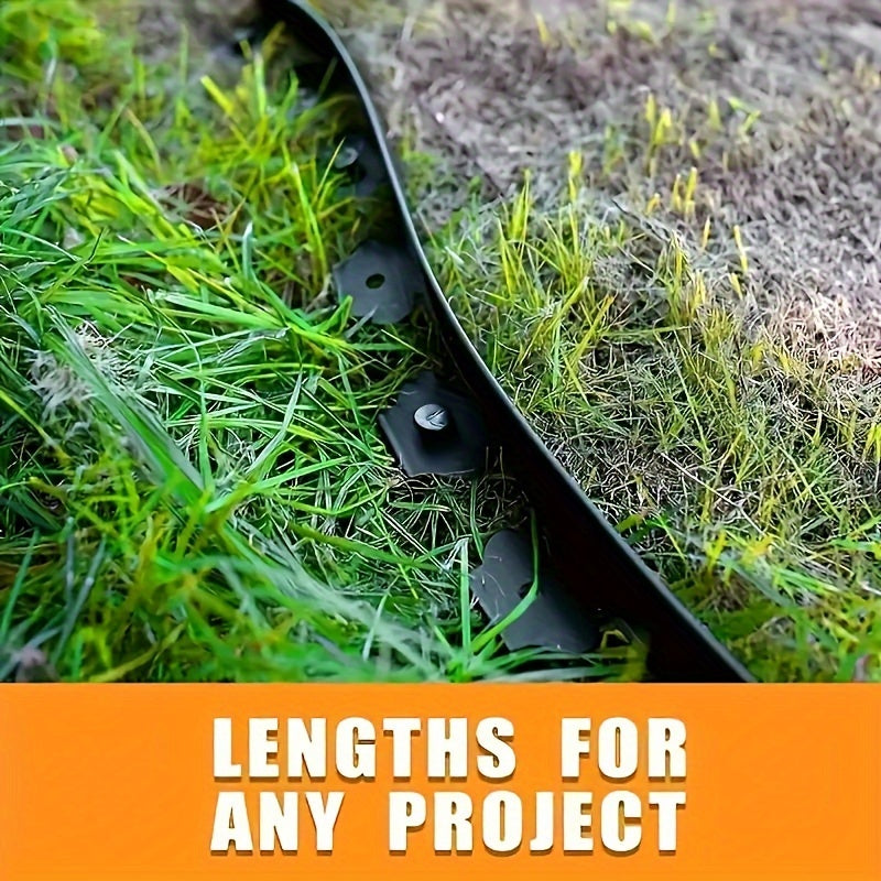 PE Garden Edging Kit 10m Length 5cm Width Lawn Landscape Flower Bed Border