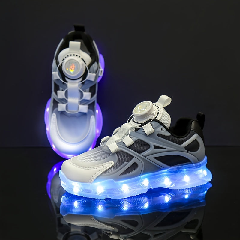 Colorful LED Shoes for Boys and Girls with 16 Light Modes Light-Up Laces Casual Running Sneakers