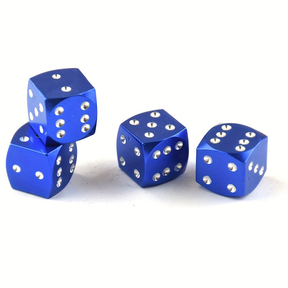 4 шт. алюминиевые сплавные цветные кубики для воздухозаборников, универсальные крышки для шин для автомобиля и мотоцикла