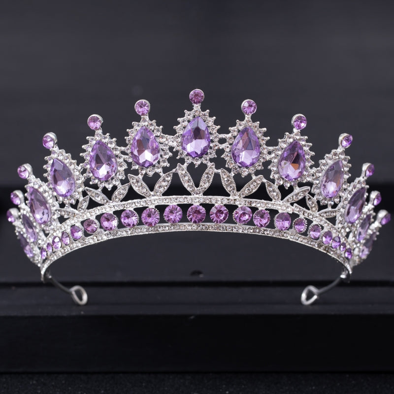 Sparkling Tiaras and Crowns for Brides and Princesses, Silver, Adjustable