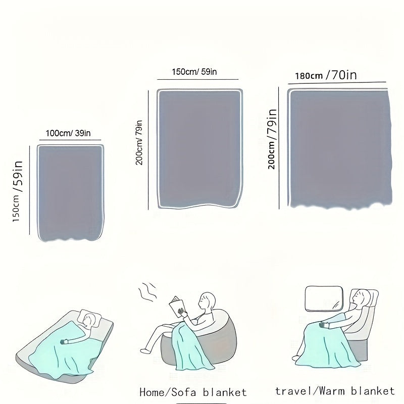 Мягкое и теплое, это толстое красное фланелевое одеяло идеально подходит для уютного времяпрепровождения на диване, софе, в офисе, на кровати, во время кемпинга или в поездках. Оно станет универсальным подарком для всех сезонов.