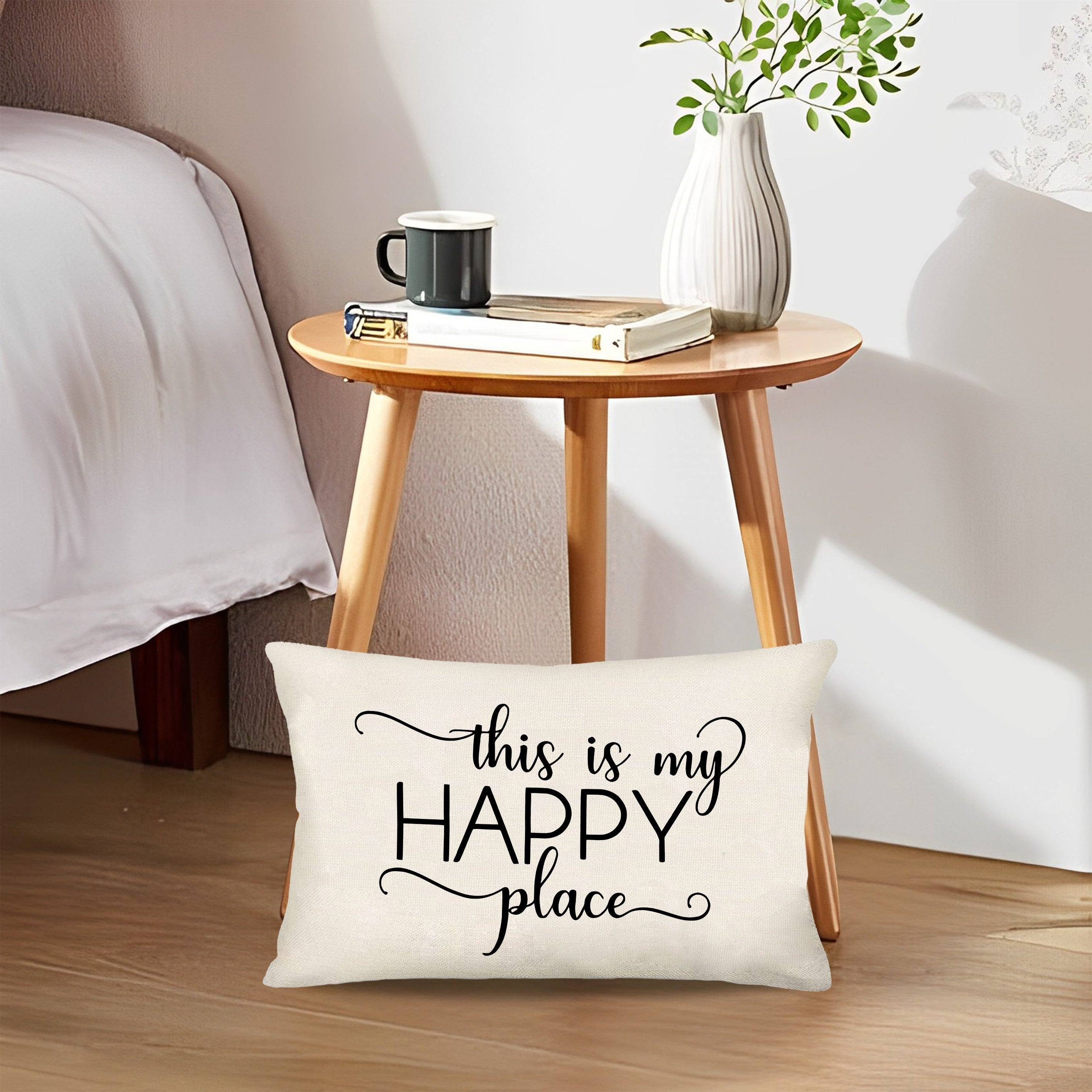 Rustic Farmhouse Decor Rectangular Waist Pillowcase 11.8x49.99cm Porch Welcome