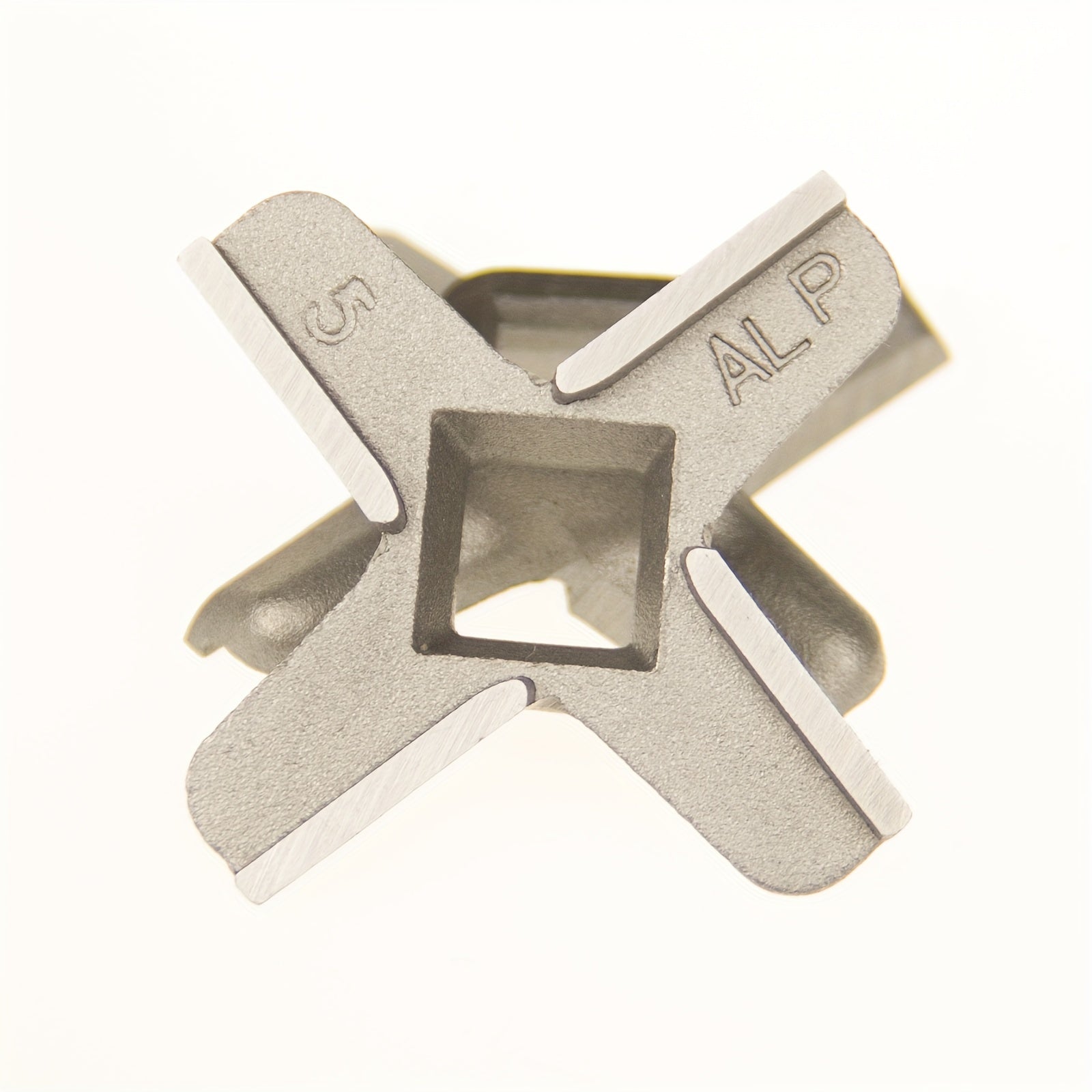 Bosch MUM 4, MUM5240, MFW 15, Siemens MF155 uchun Noxud qotishma go'sht maydalagich pichog'i #5 - Bir tomonlama maydalagich pichoq almashtirish qismlari, oziq-ovqat darajasidagi material, 2 dona to'plami