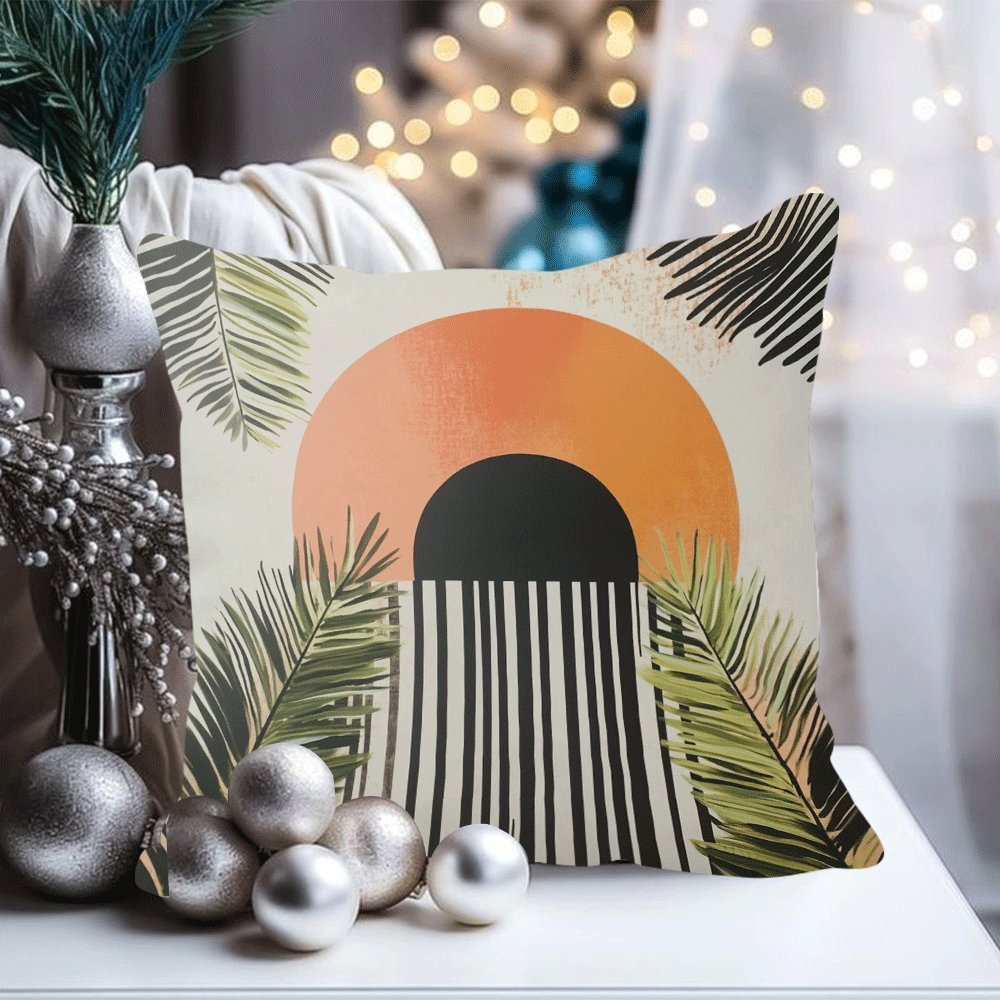 Waterproof Boho Short Plush Throw Pillow Cover 45.72x45.72 cm Sofa Bedroom Decor