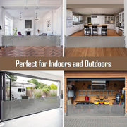 Extra Wide Retractable Baby Gate with Pet Door for Large Openings 299.72cm Indoor Outdoor