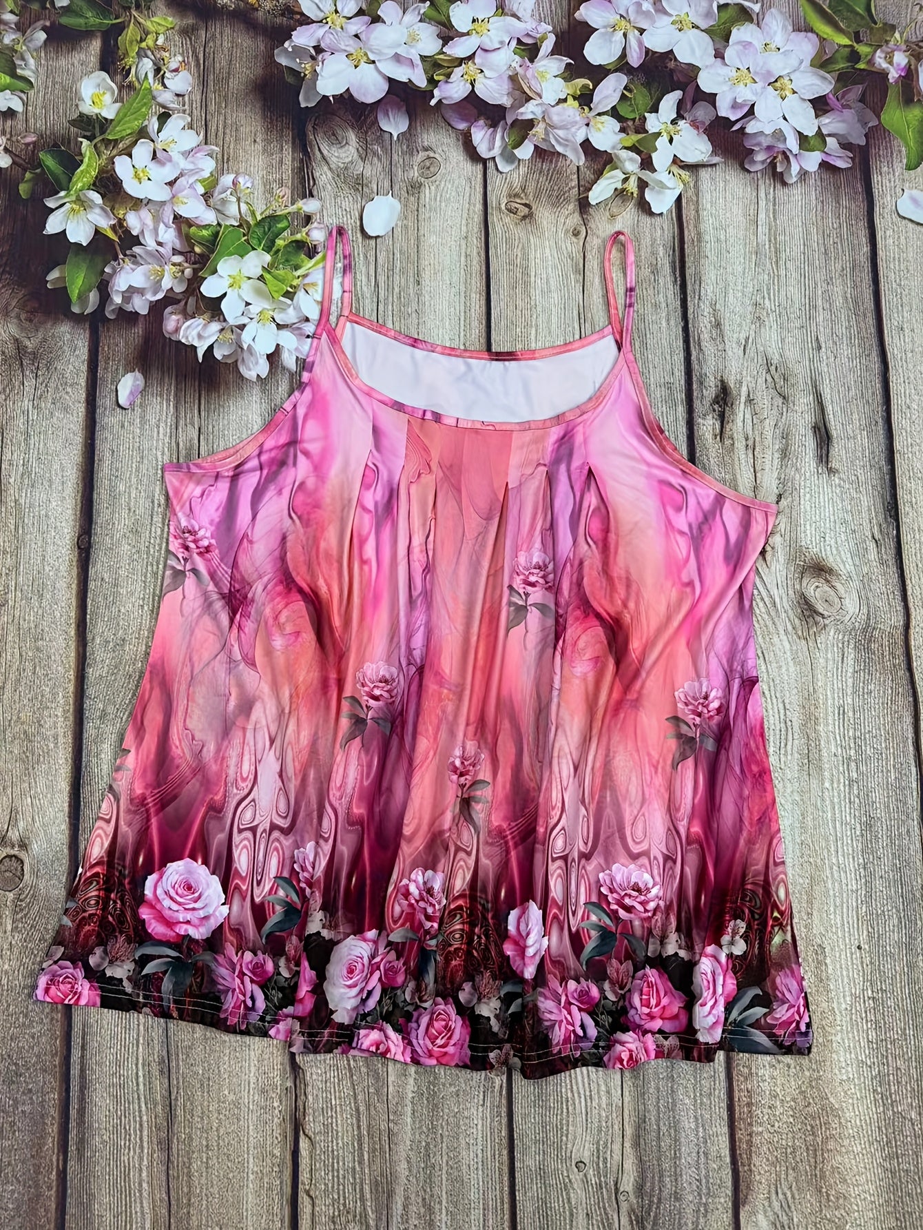 Women Floral Print Sleeveless Tank Tops Pack Lightweight Stretchy Summer Casual