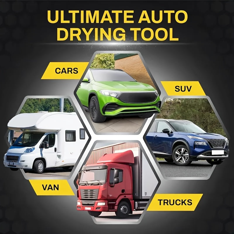 Toalla de secado de coche súper absorbente, gamuza, reutilizable y sin rayaduras