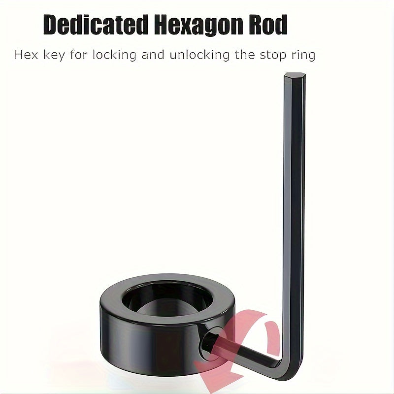 9Pcs Drill Stop Bit Collar Set Adjustable Carbon Steel Limit Rings