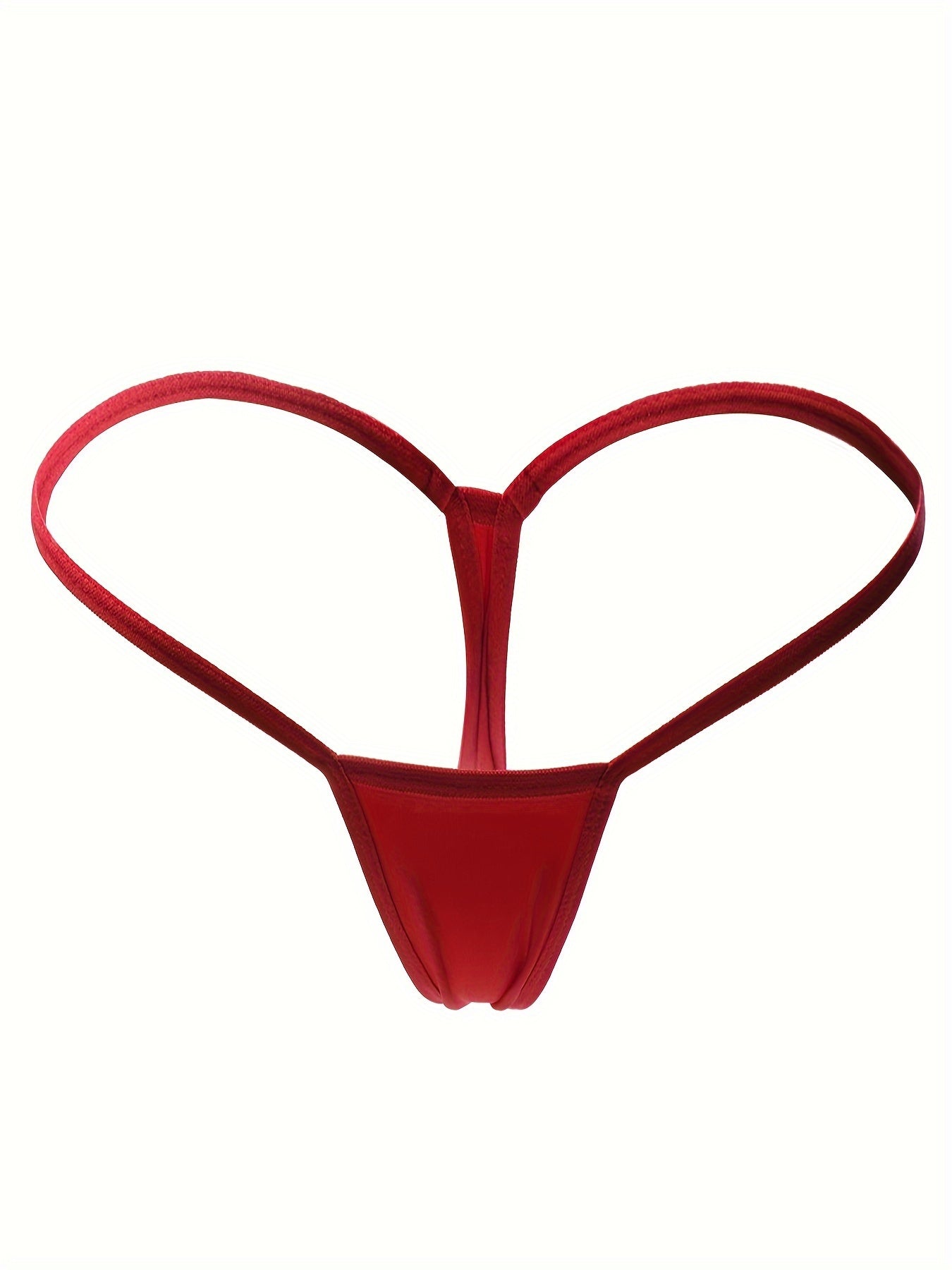 Women's Lingerie Solid Color Thongs Pack of 5 Comfortable and Stylish