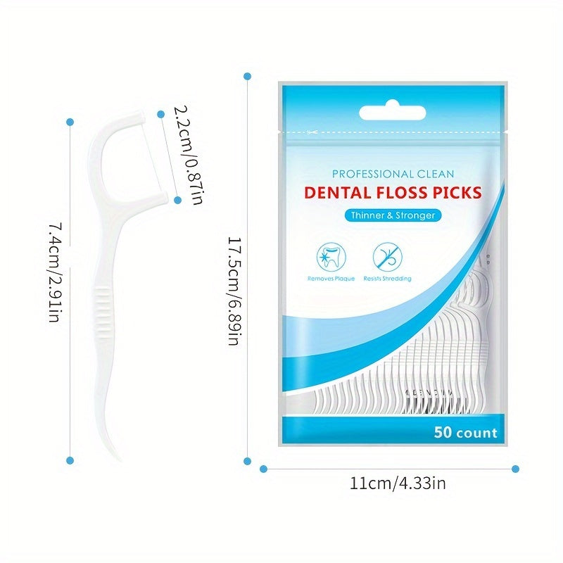 Dental Adult Floss Stick Set, Plastic, Easy Use and Travel Friendly