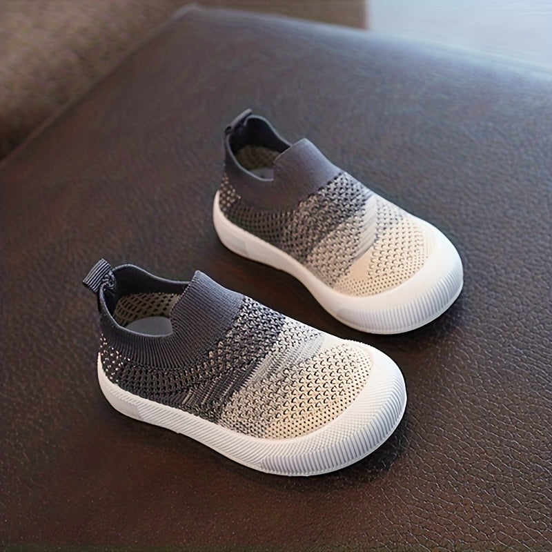 Lightweight Knitted Sneakers for Kids Boys and Girls Breathable Casual Shoes for Spring and Fall