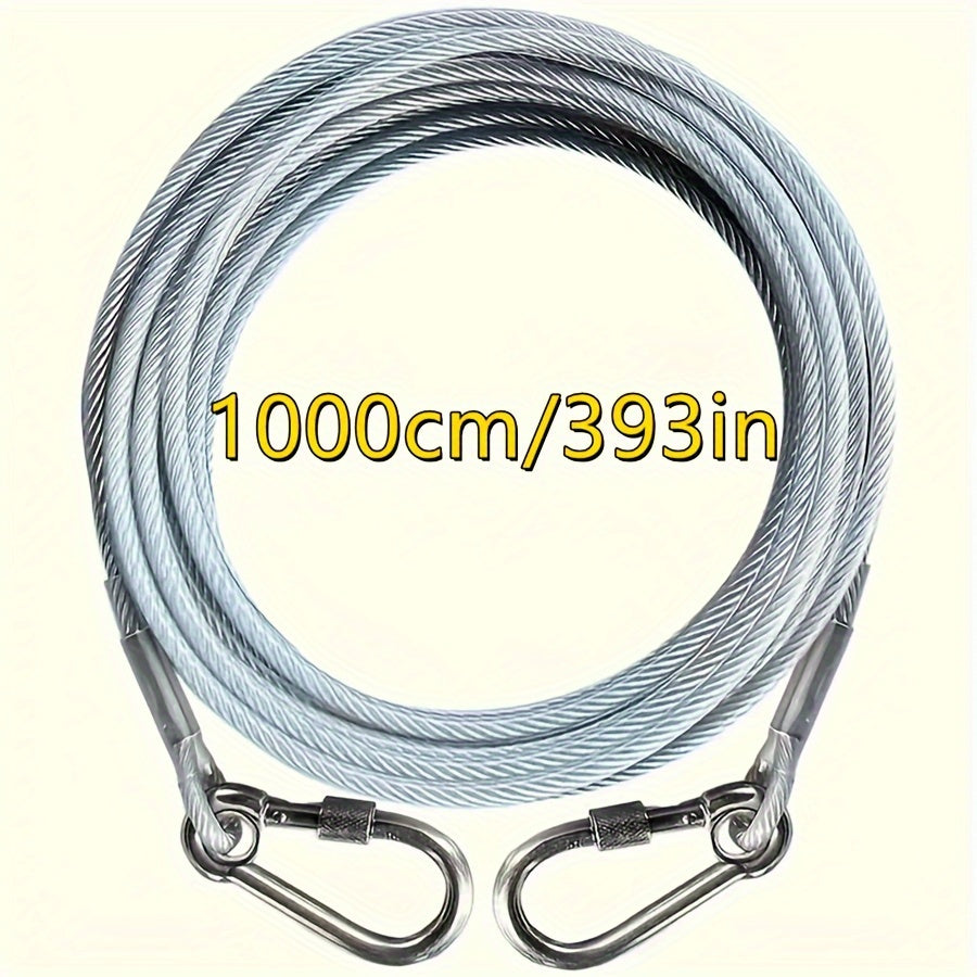 16 Meter Stainless Steel Clothesline Heavy-Duty Windproof Indoor Outdoor Laundry Camping Bathroom Dorm