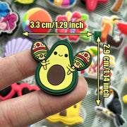 48 Pcs Warm Hawaiian PVC Shoe Charms Beach Summer Party Decorations