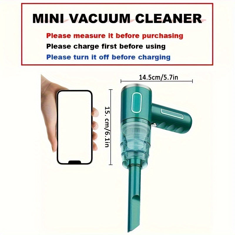 Rechargeable Handheld Vacuum Cleaner for Car and Home Wireless Portable Lightweight 2000mAh