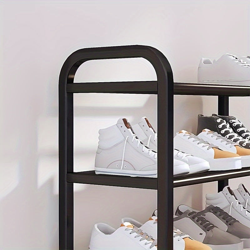 Compact Metal Shoe Rack 4/5 Tiers Organizer for Entryway Hallway Storage