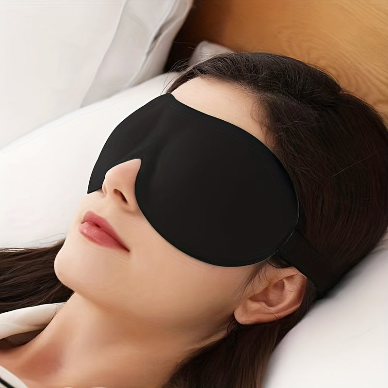 Black Sleep Mask 3D Contoured Eye Mask for Adults Men Women Hypoallergenic